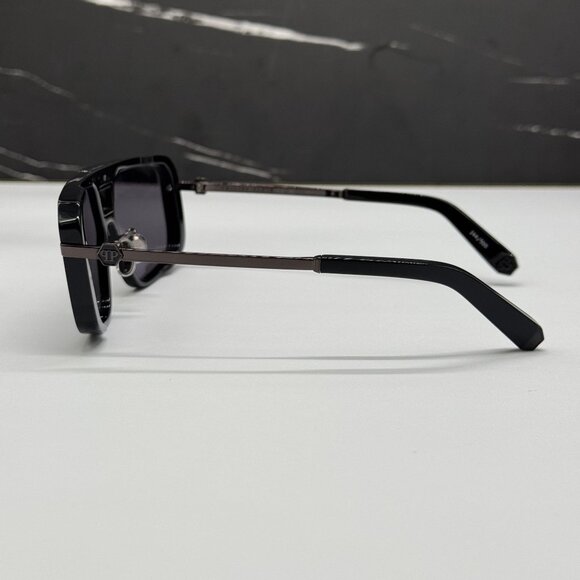 NEW PHILIPP PLEIN SPP008M 700X BLACK MEN SUNGLASSES - Picture 4 of 11